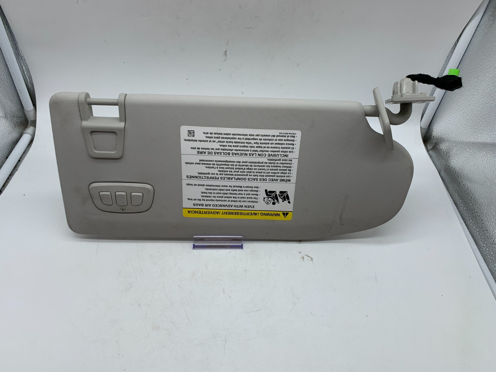 2021-2022 Ford Mustang Mach-E Mach E Driver Sun Visor Gray OEM D03B68021