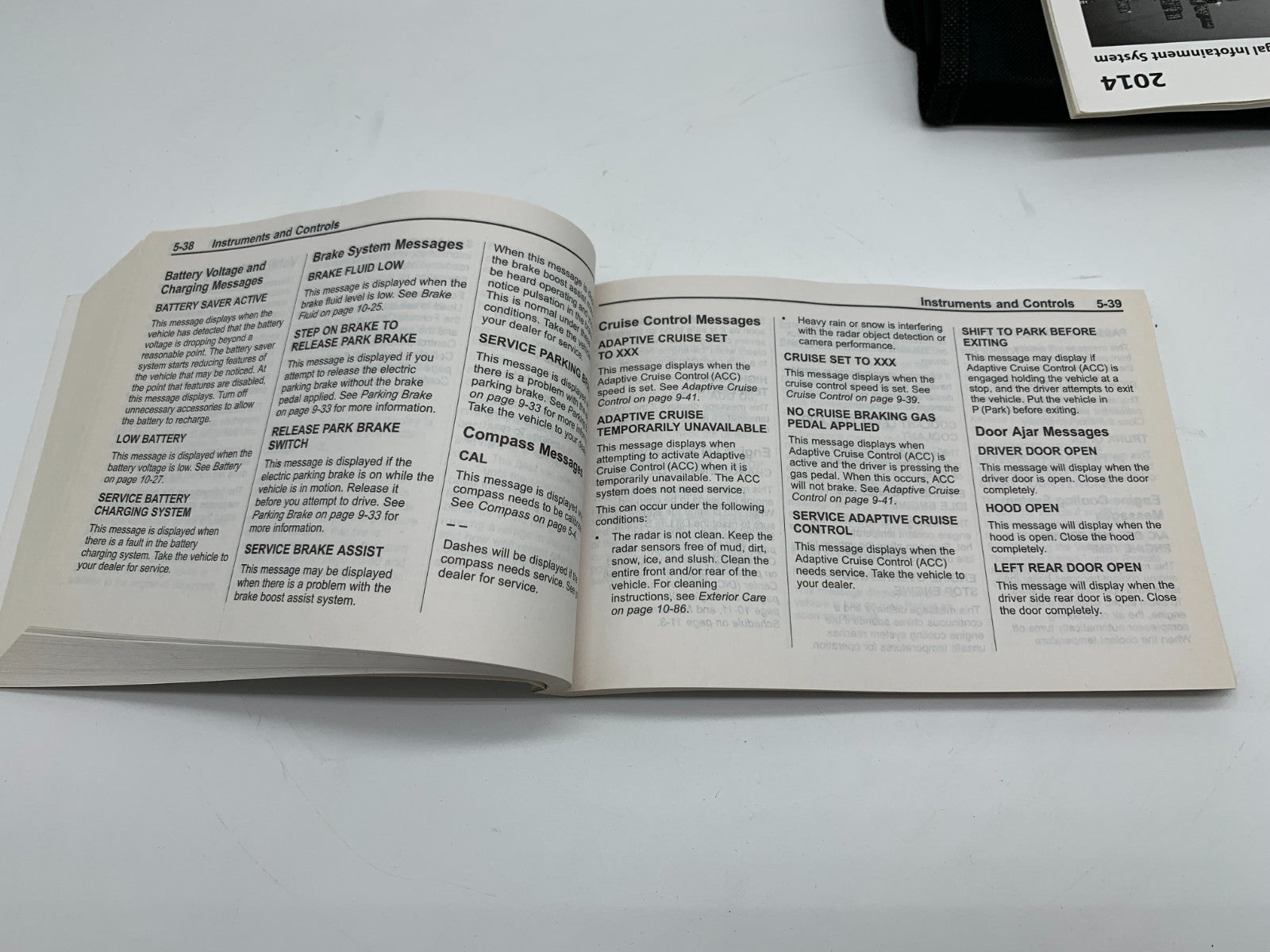 2014 Buick Regal Owners Manual Set with Case OEM A03B56003
