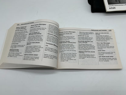 2014 Buick Regal Owners Manual Set with Case OEM A03B56003