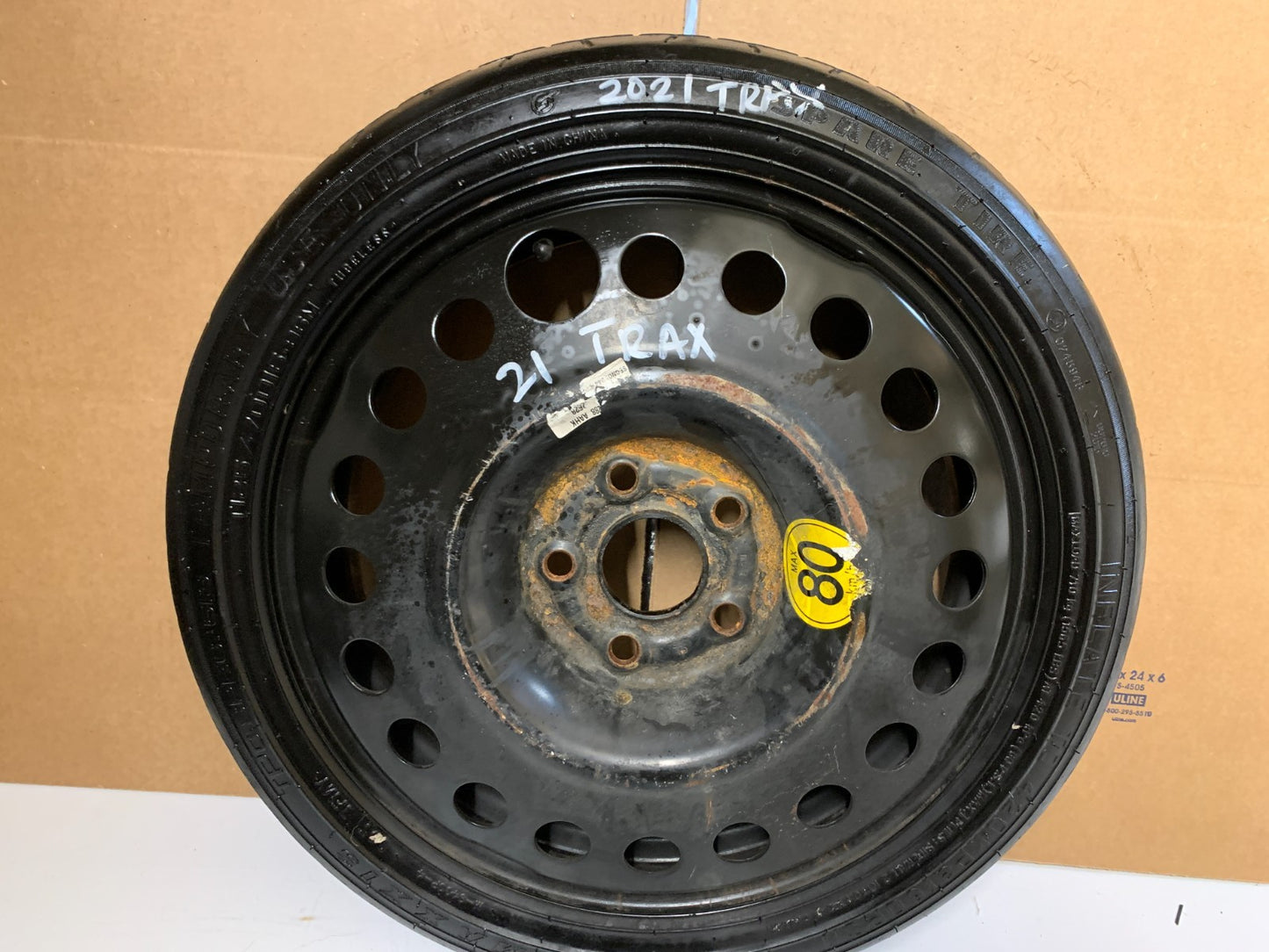 2013-2023 Chevrolet Trax 16" Spare Tire Wheel Compact Donut T125/70R16 96M