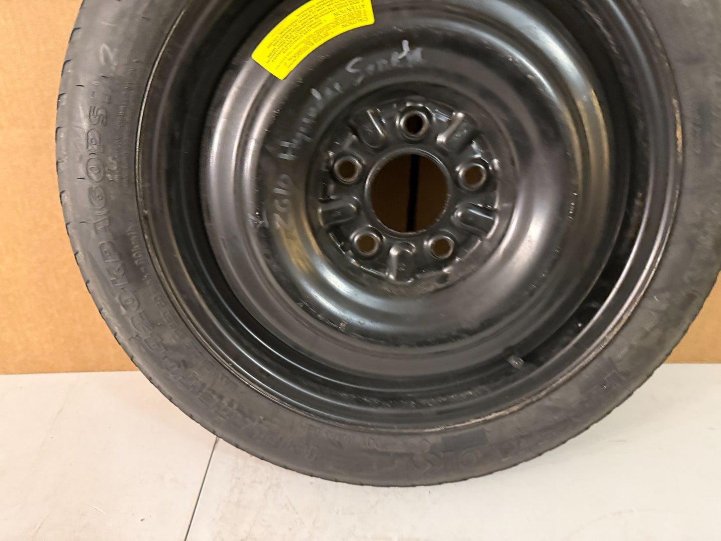 2006-2014 Hyundai Sonata 16" Spare Tire Wheel Compact Donut OEM T125/80D16
