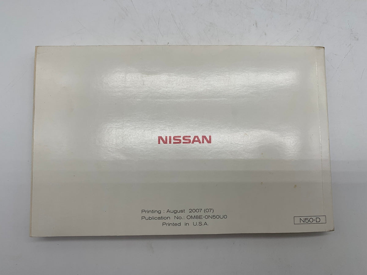 2008 Nissan XTerra X Terra Owners Manual Set OEM R01B33011
