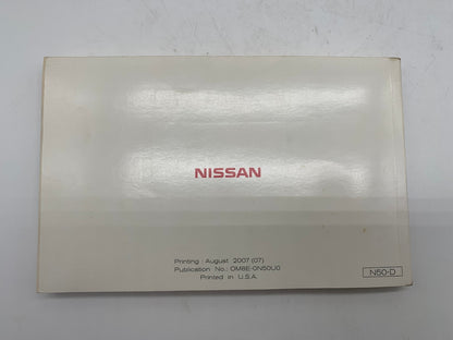 2008 Nissan XTerra X Terra Owners Manual Set OEM R01B33011