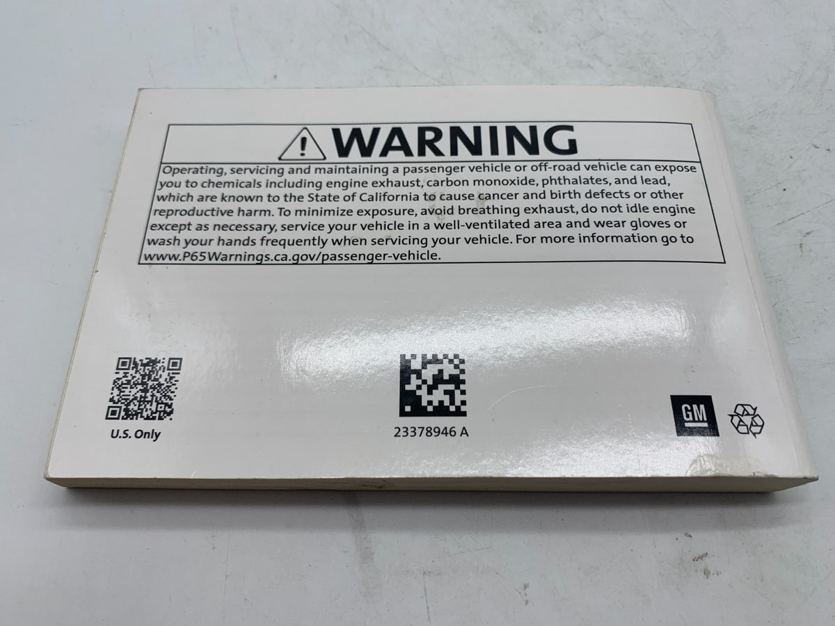 2018 Chevrolet Malibu Owners Manual OEM R01B15006