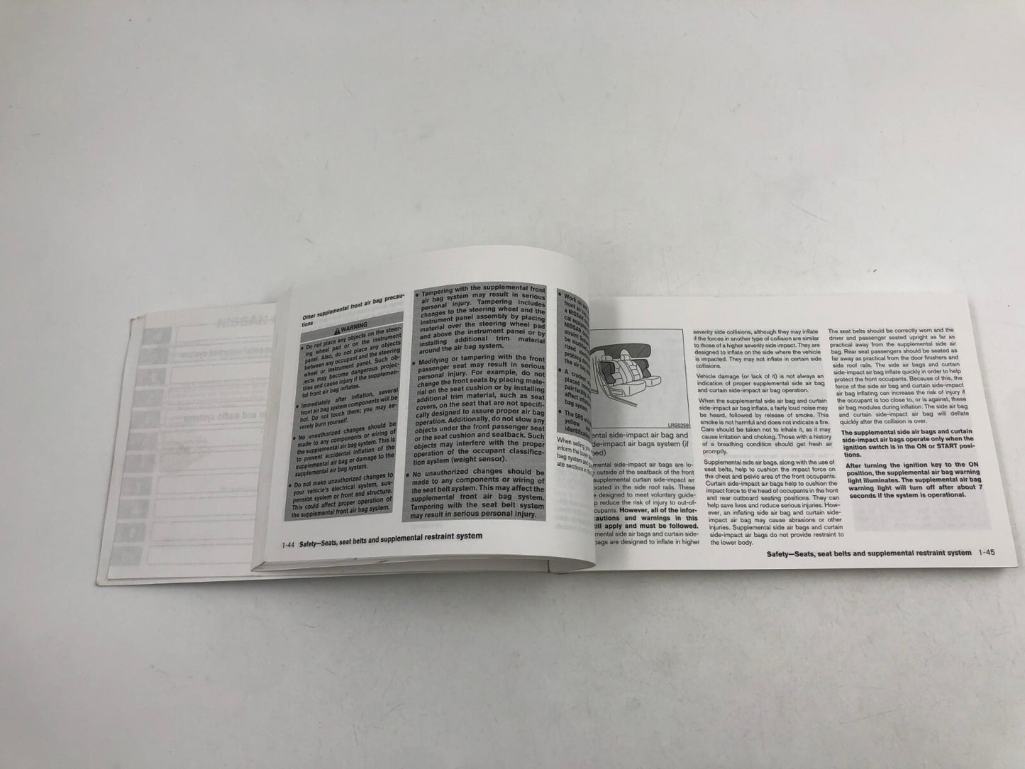 2005 Nissan Altima Owners Manual with Case OEM B02B06002