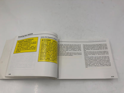 2002 Kia Sorento Owners Manual OEM E02B27018