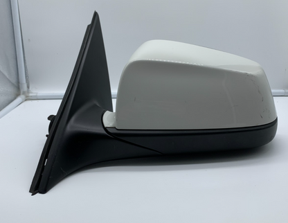 2012-2013 BMW 528i Driver Side View Power Door Mirror White OEM B03B36001