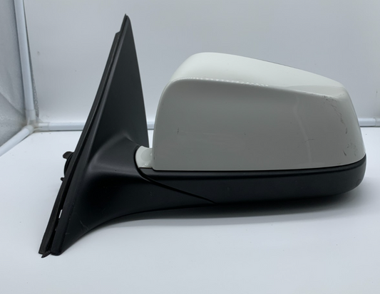 2012-2013 BMW 528i Driver Side View Power Door Mirror White OEM B03B36001
