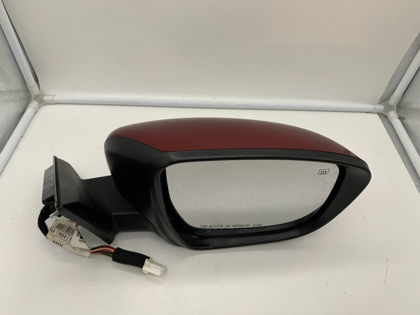 2017-2020 Nissan Rogue Passenger Side View Power Door Mirror Red OEM A03B42001