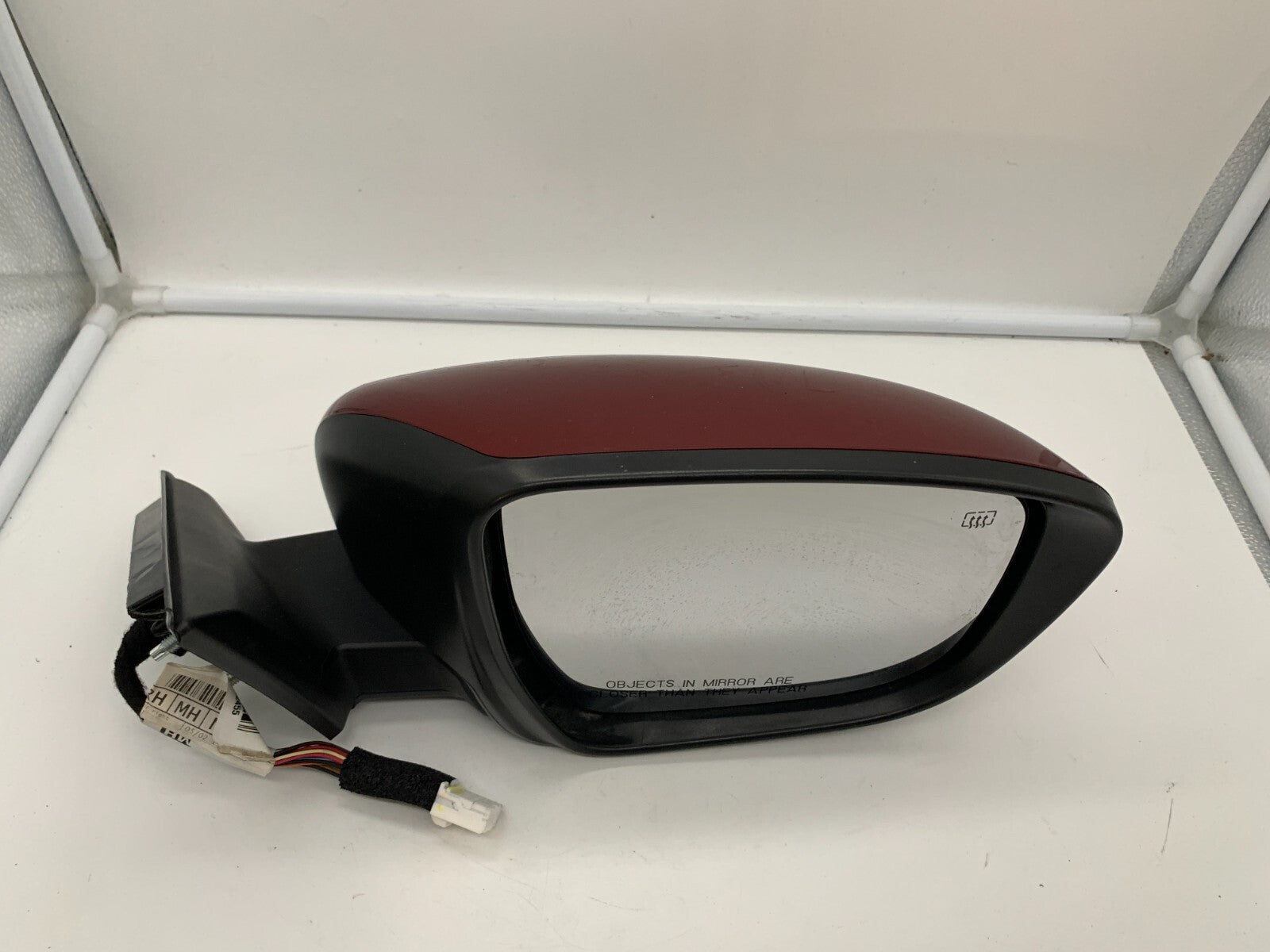 2017-2020 Nissan Rogue Passenger Side View Power Door Mirror Red OEM A03B42001