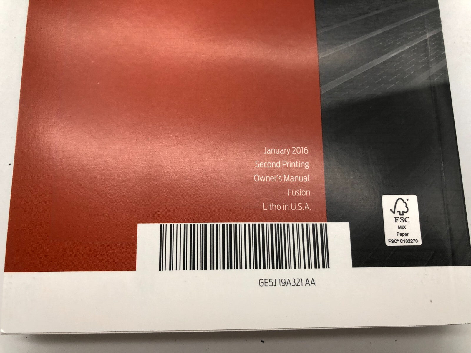 2016 Ford Fusion Owners Manual Set with Case OEM D03B67014