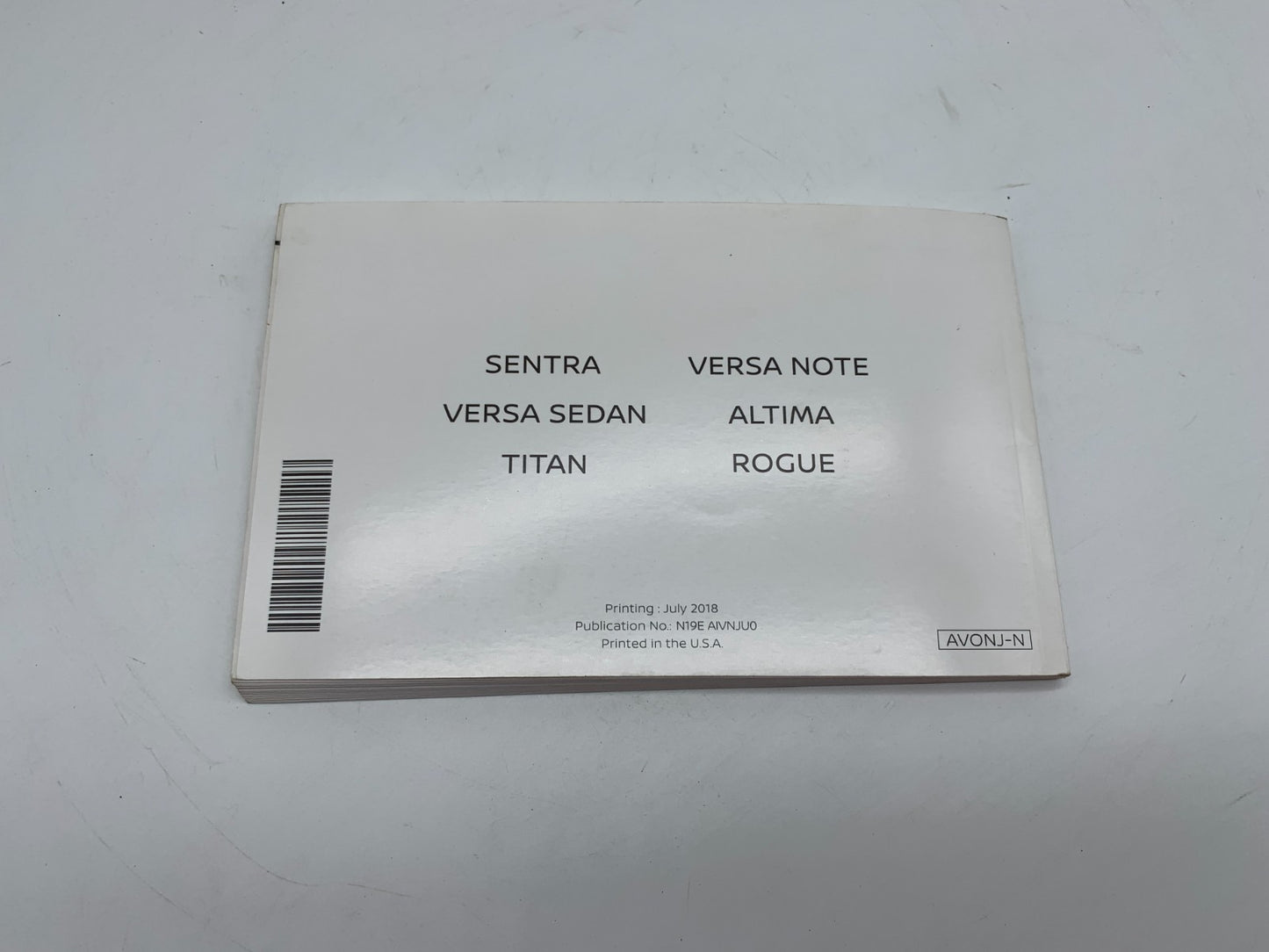 2019 Nissan Rogue Owners Manual Set OEM C03B08007