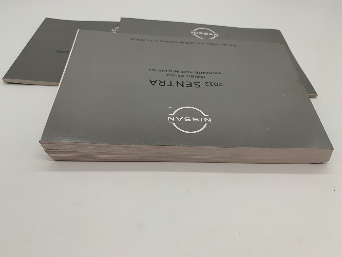 2022 Nissan Sentra Owners Manual Set OEM A02B56046