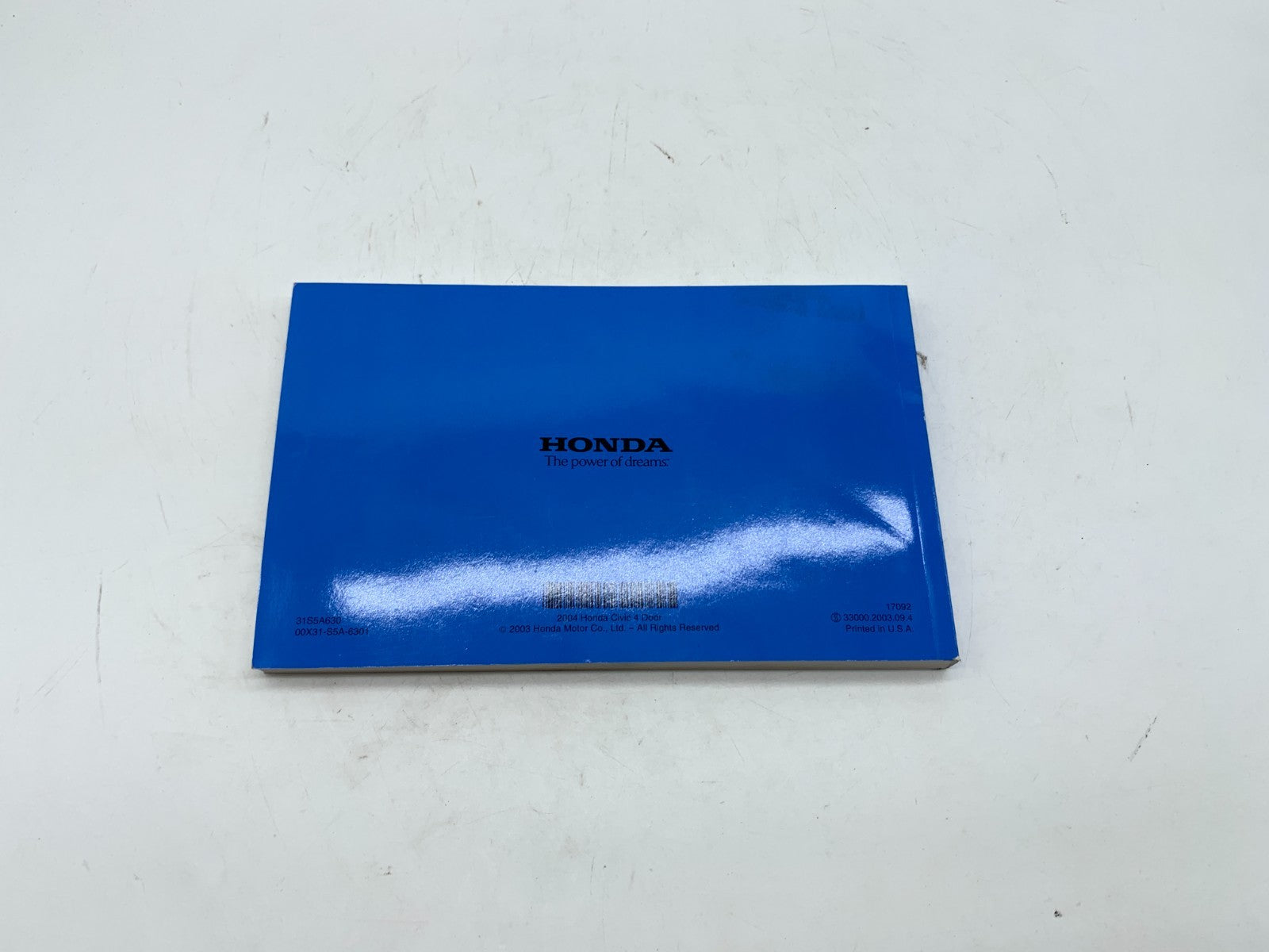 2004 Honda Civic Sedan Owners Manual OEM C02B04006