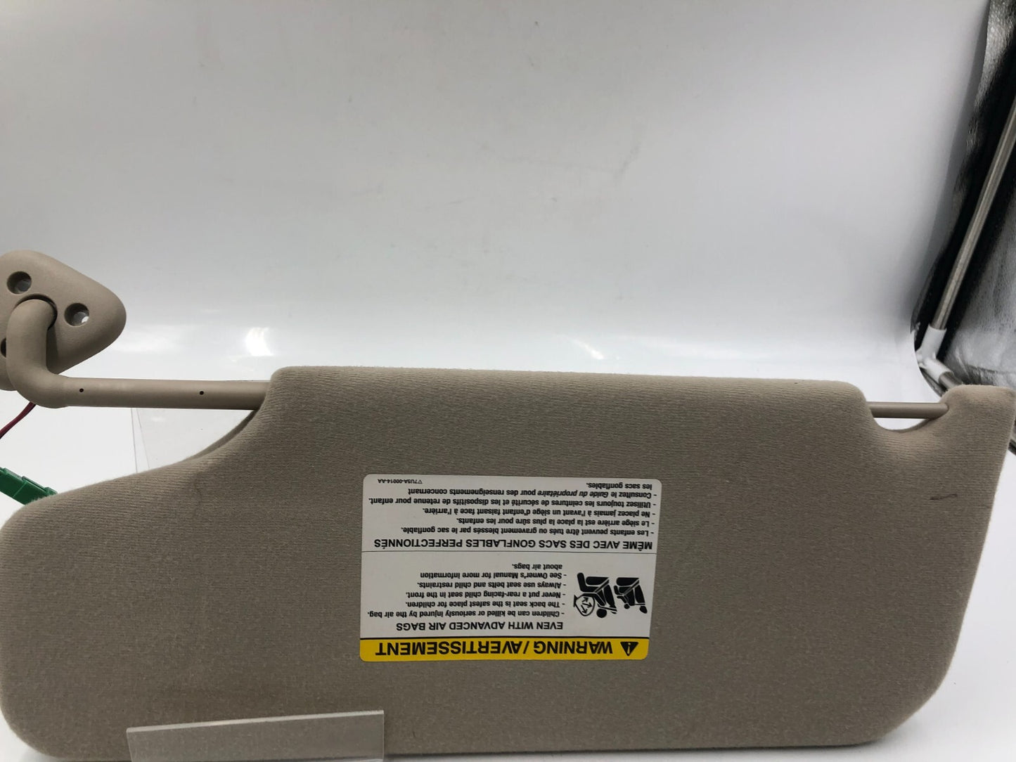 2008-2009 Mercury Sable Passenger Sun Visor Tan Illuminated OEM B02B05049
