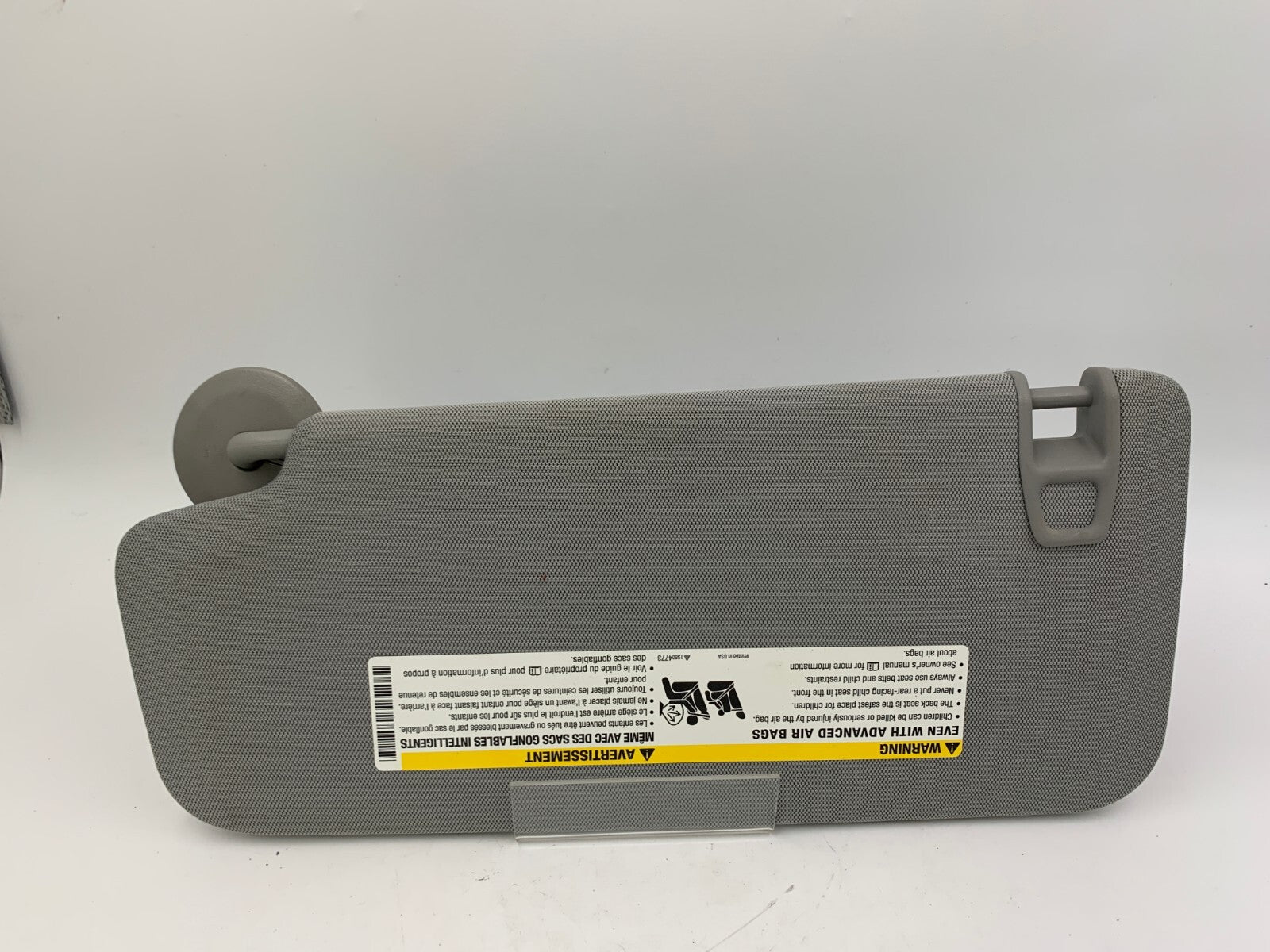 2017-2021 Chevrolet Trax Passenger Sun Visor Gray OEM D01B63001