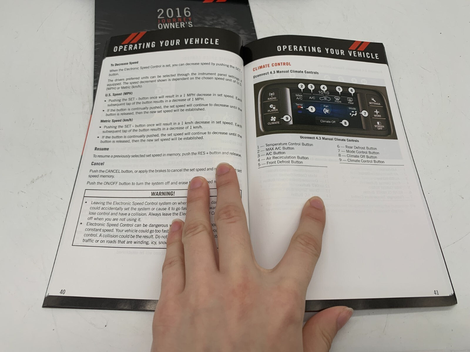 2016 Dodge Journey Owners Manual with Case OEM A03B47006