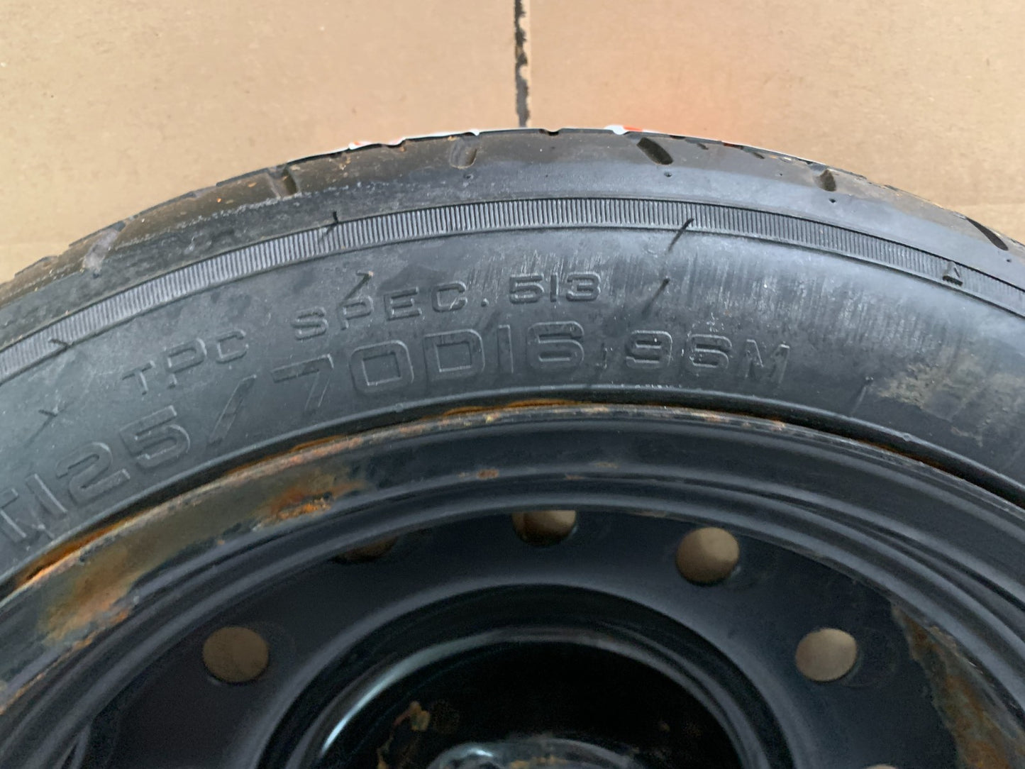 2010-2016 Chevrolet Impala Lacrosse 16" Spare Tire Compact Donut T125/70D16 OEM