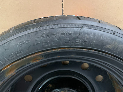 2010-2016 Chevrolet Impala Lacrosse 16" Spare Tire Compact Donut T125/70D16 OEM