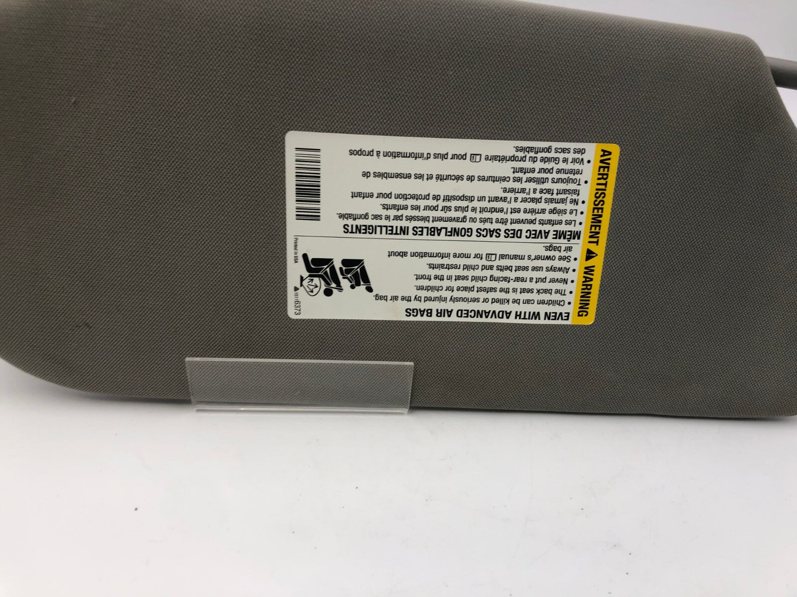2005-2009 Buick Terraza Driver Sun Visor Gray Illuminated OEM C03B40049
