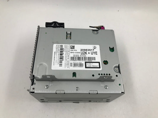 2011-2012 Chevrolet Cruze Center Console Radio AM FM CD Radio Receiver D04B30047