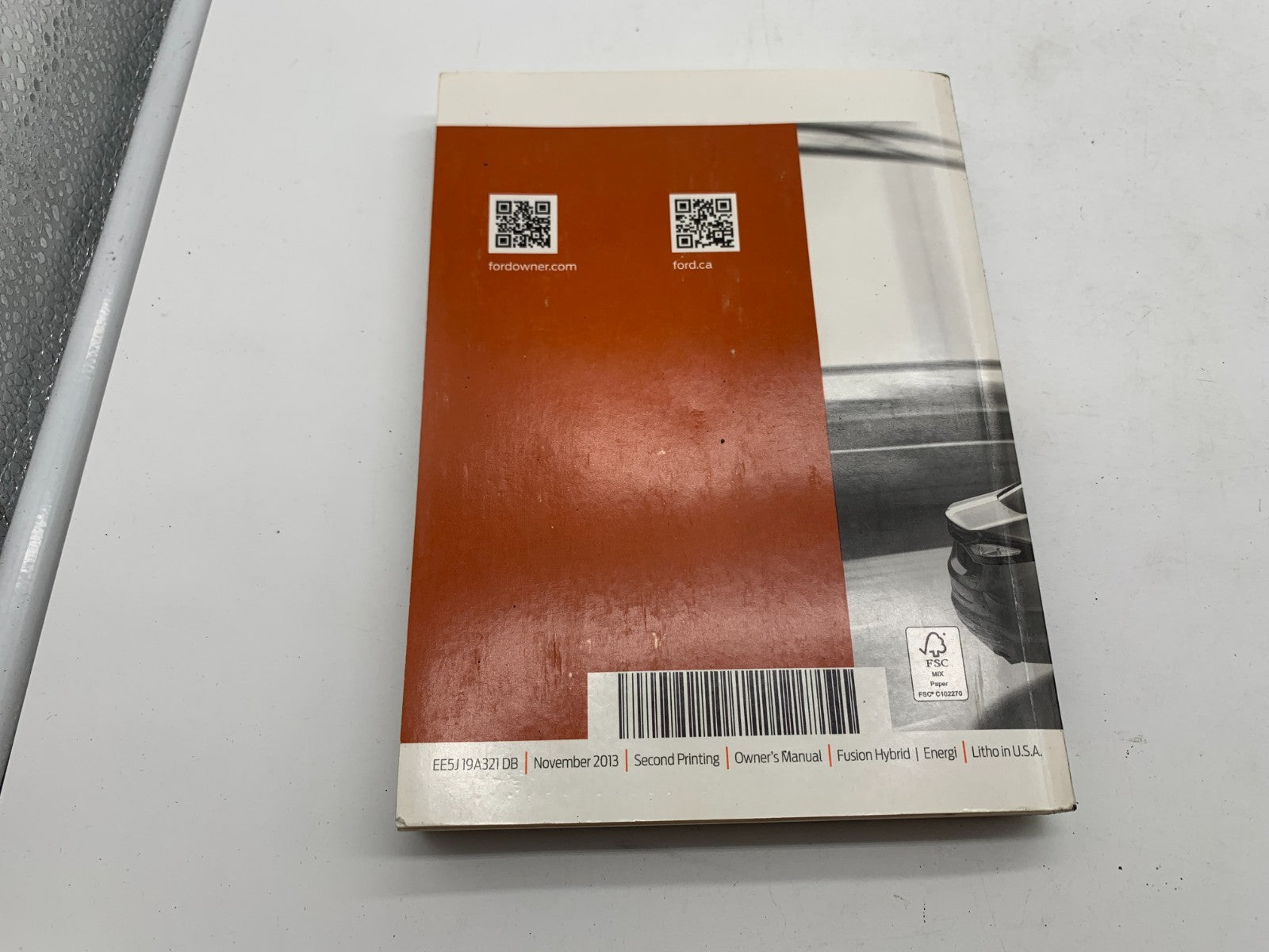 2014 Ford Fusion Owners Manual with Case OEM B03B21025