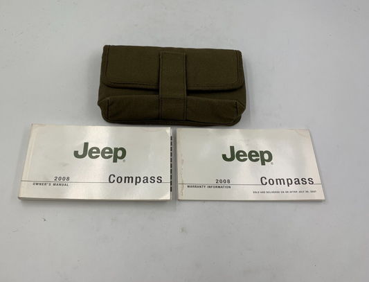 2008 Jeep Compass Owners Manual Set with Case OEM B02B26052