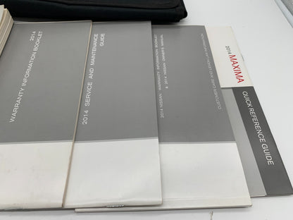 2014 Nissan Maxima Owners Manual Set with Case OEM D01B19014