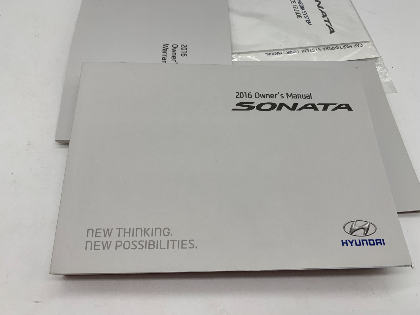 2016 Hyundai Sonata Owners Manual Set with Case OEM