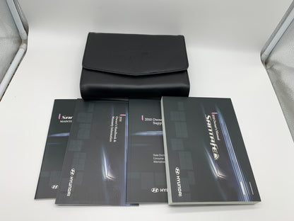 2010 Hyundai Santa FE Owners Manual Set with Case OEM B04B49013