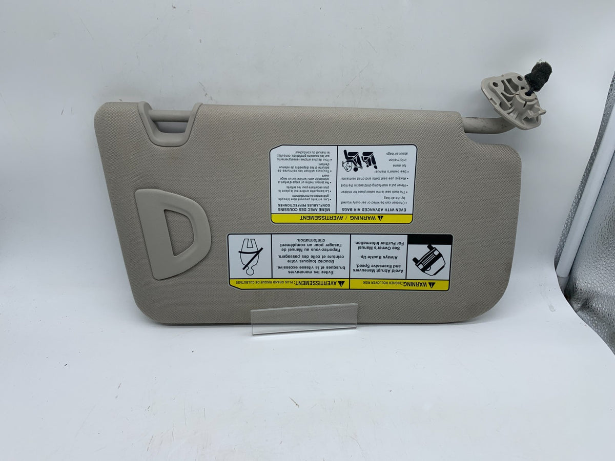 2014-2017 Nissan Rogue Passenger Sun Visor Gray Illuminated OEM D03B67006