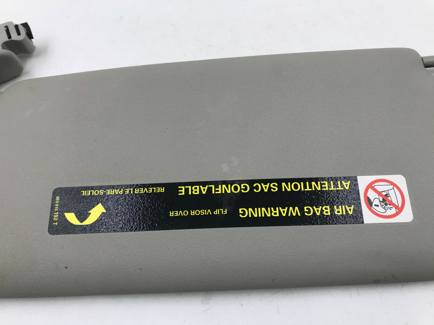 2002-2008 Audi A4 Sedan Passenger Sun Visor Gray Illuminated OEM B01B17062