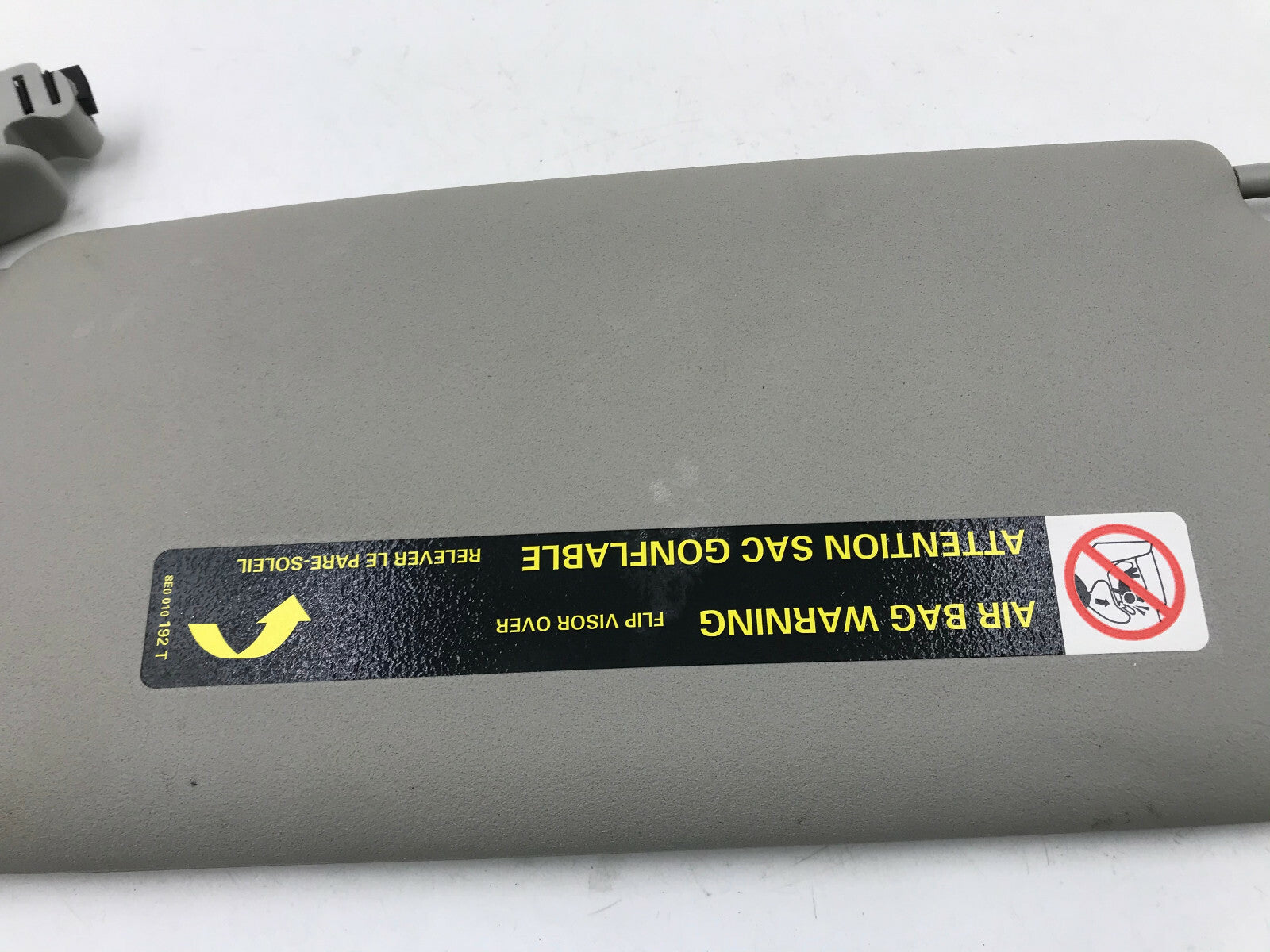 2002-2008 Audi A4 Sedan Passenger Sun Visor Gray Illuminated OEM B01B17062