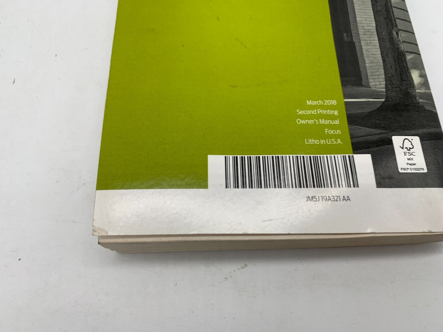 2018 Ford Focus Owners Manual OEM D01B62013