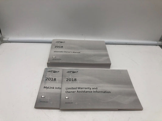 2018 Chevrolet Silverado Owners Manual Set OEM D03B61007