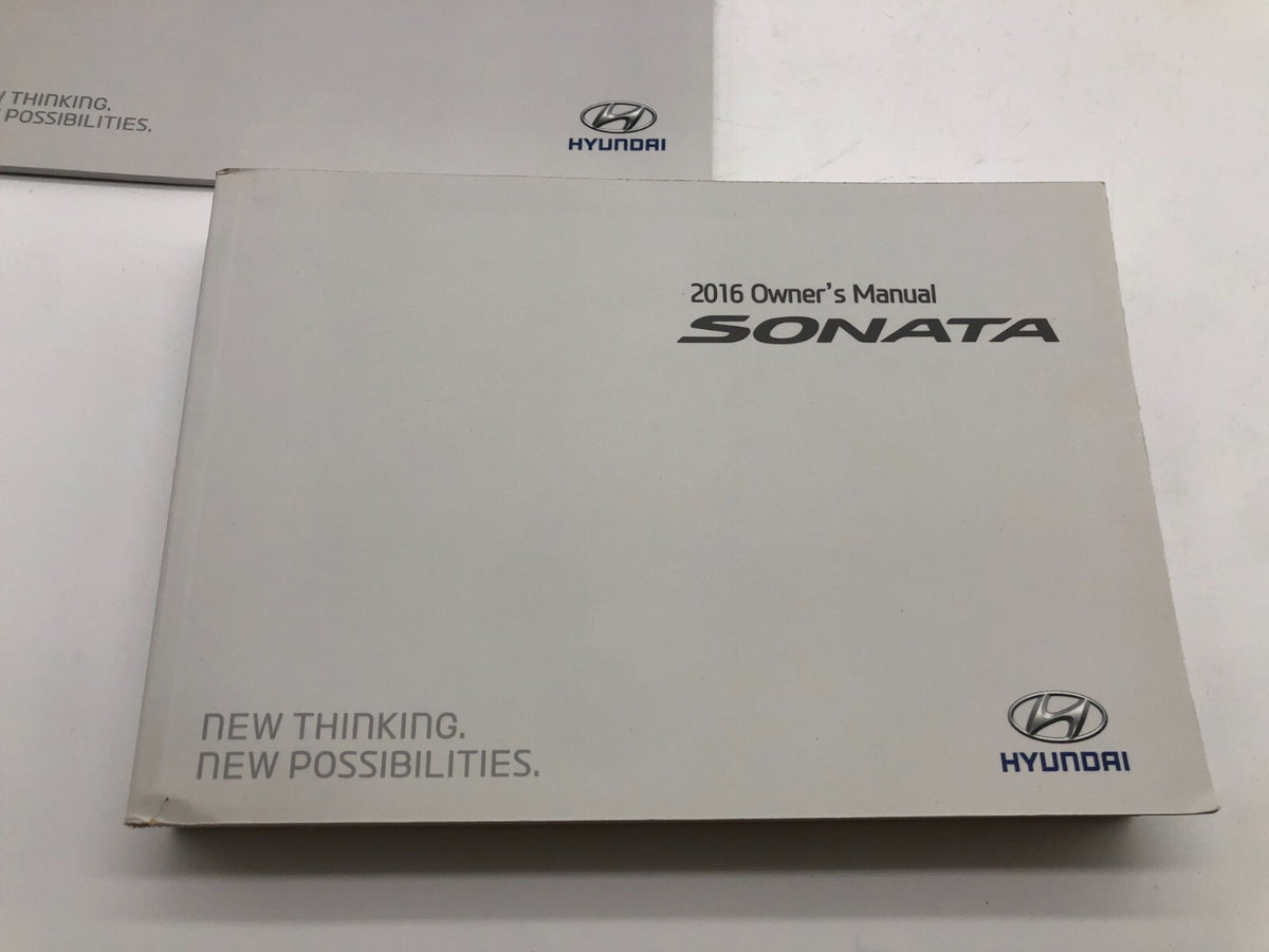 2016 Hyundai Sonata Owners Manual Set with Case OEM R01B22016