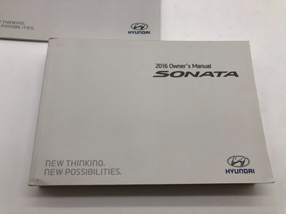 2016 Hyundai Sonata Owners Manual Set with Case OEM R01B22016