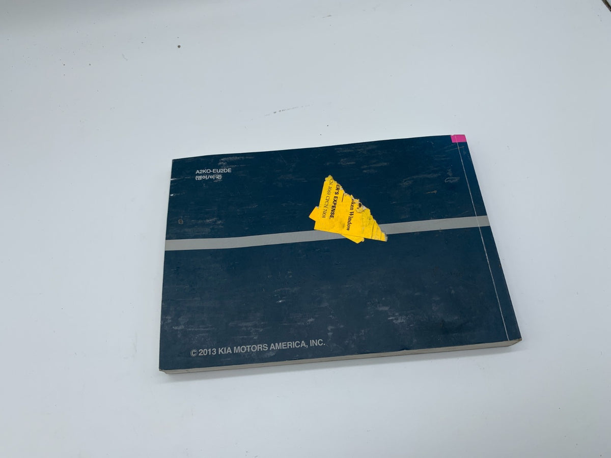 2013 Kia Soul Owners Manual OEM B02B16007