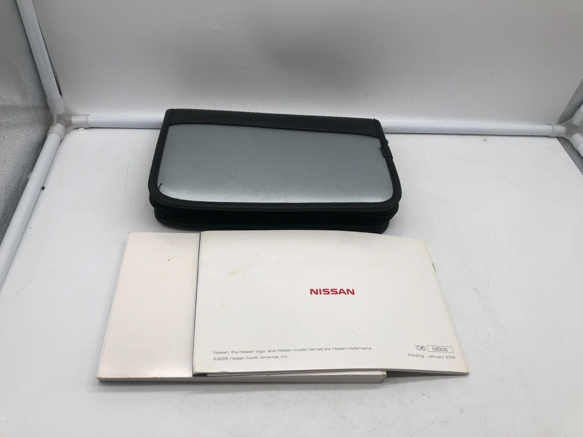 2006 Nissan Altima Owners Manual Set with Case OEM R01B14012
