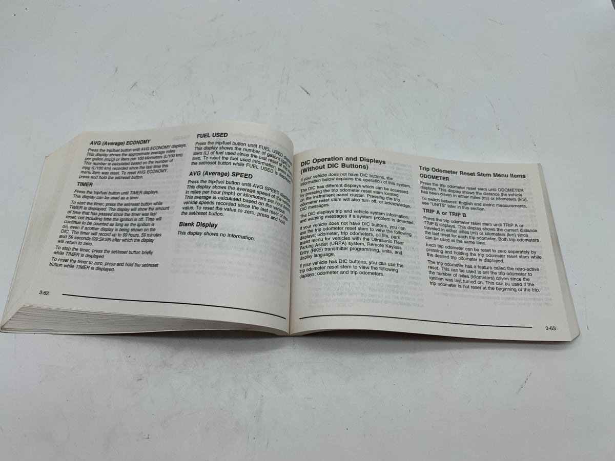 2008 GMC Acadia Owners Manual OEM B03B34005