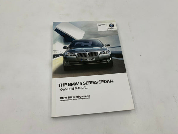 2013 BMW 5 Series Sedan Owners Manual Set with Case K02B48008