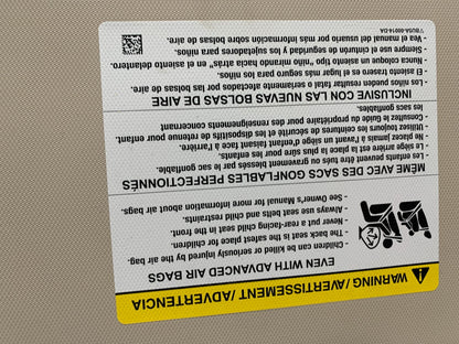 2020 Ford Escape Passenger Sun Visor Gray OEM A04B08017