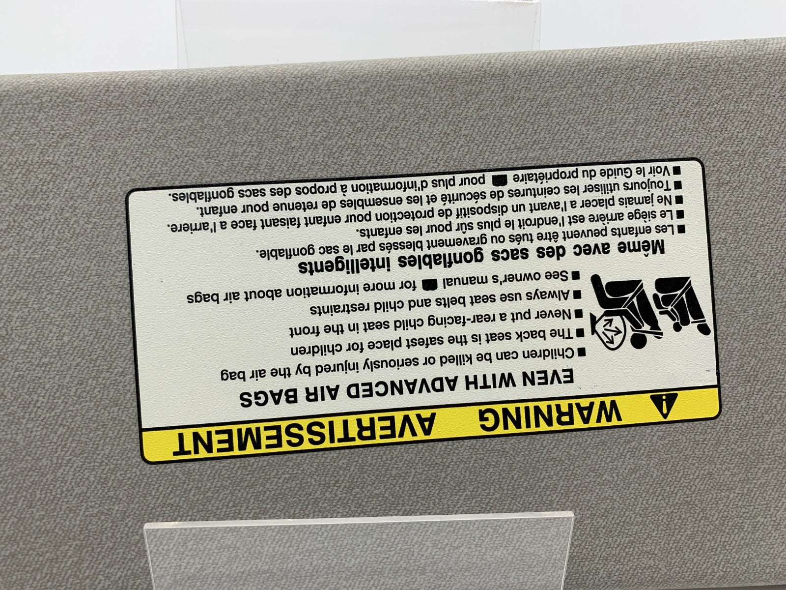 2006-2011 Chevrolet Aveo Passenger Sun Visor Gray OEM C04B62024