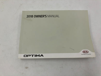 2018 Kia Optima Owners Manual Set with Case OEM A04B05008