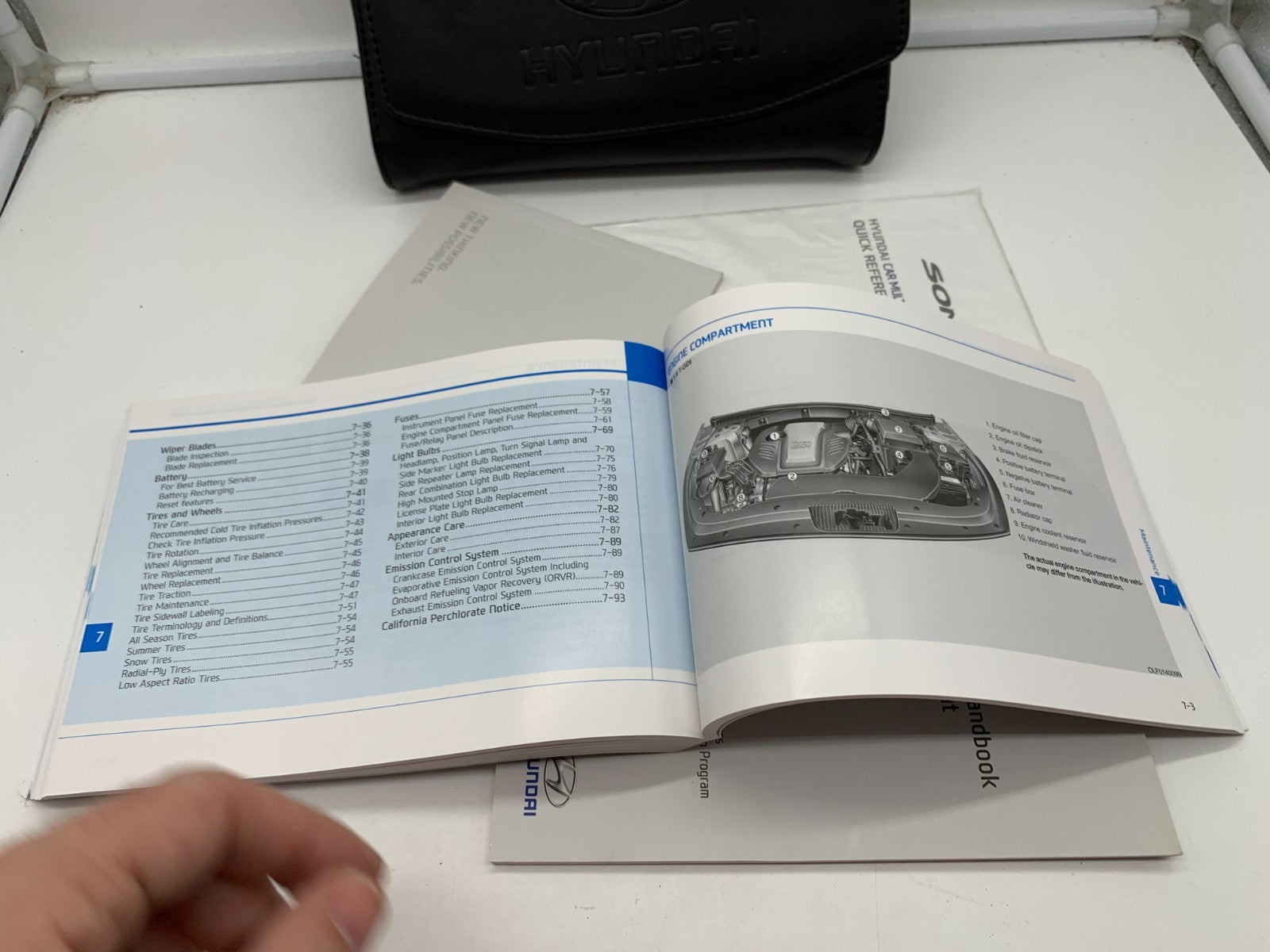 2016 Hyundai Sonata Owners Manual Set with Case OEM