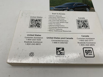 2023 Chevrolet Malibu Owners Manual OEM A01B33003