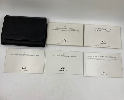 2018 Infiniti Q50 Owners Manual Set with Case OEM B03B24011