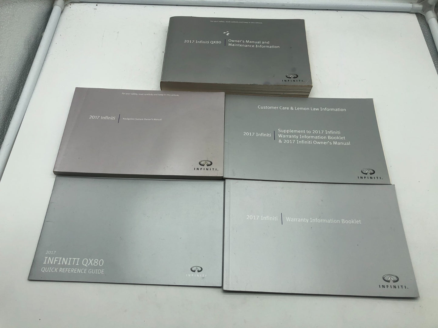 2017 Infiniti QX80 QX 80 Owners Manual Set OEM D03B07010