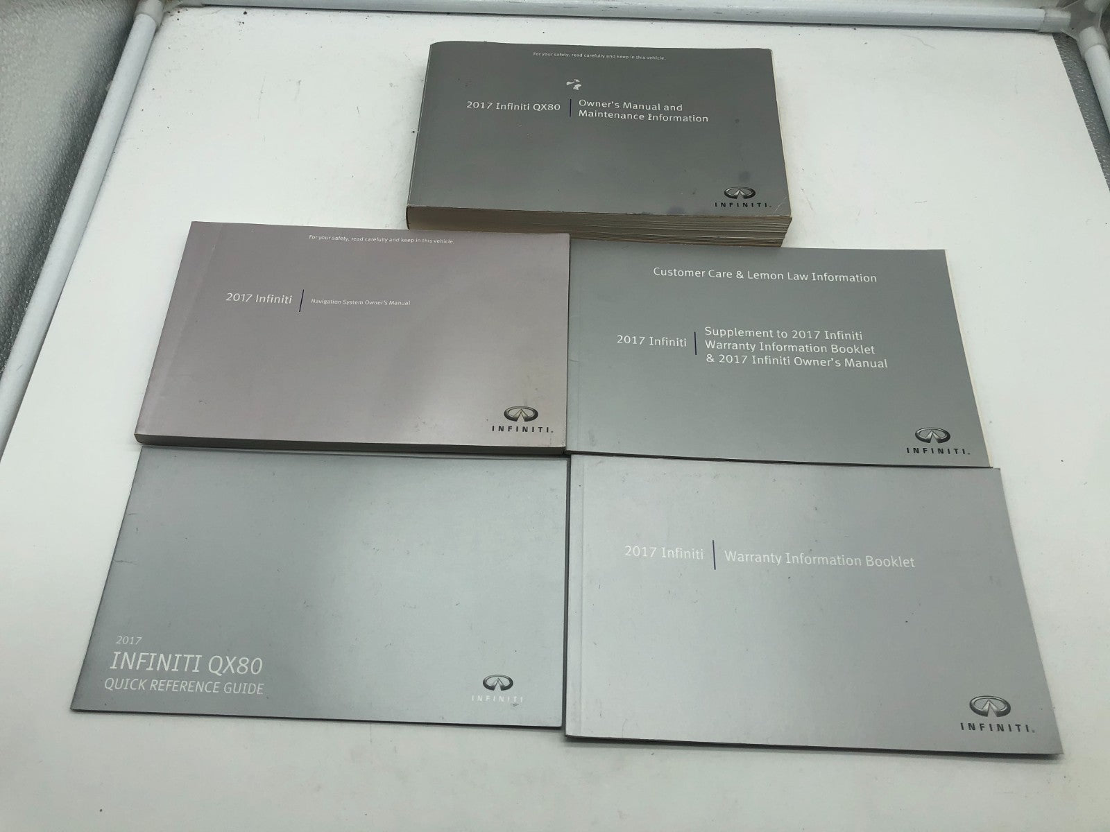 2017 Infiniti QX80 QX 80 Owners Manual Set OEM D03B07010