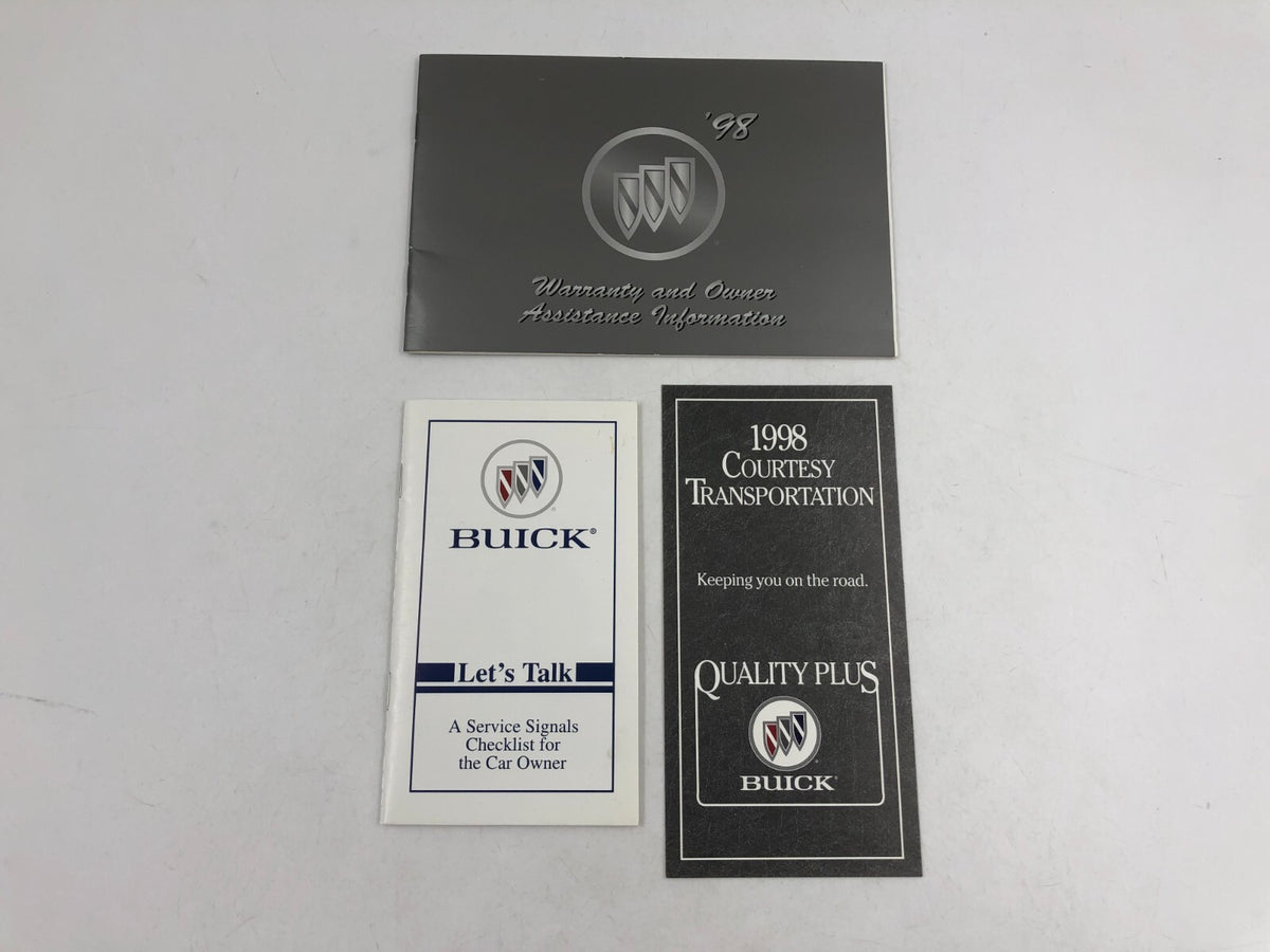 1998 Buick Regal Owners Manual with Case OEM D03B33025